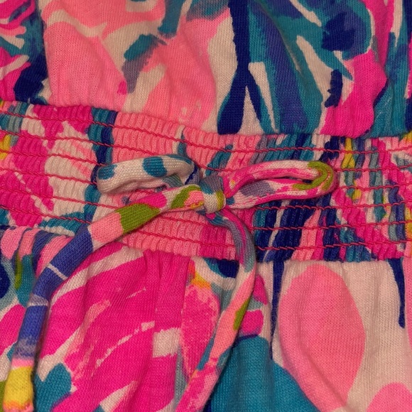 Lilly Pulitzer Girls Multi Gumbo Limbo Leonie Romper in Large (8-10) NWOT - Picture 5 of 10